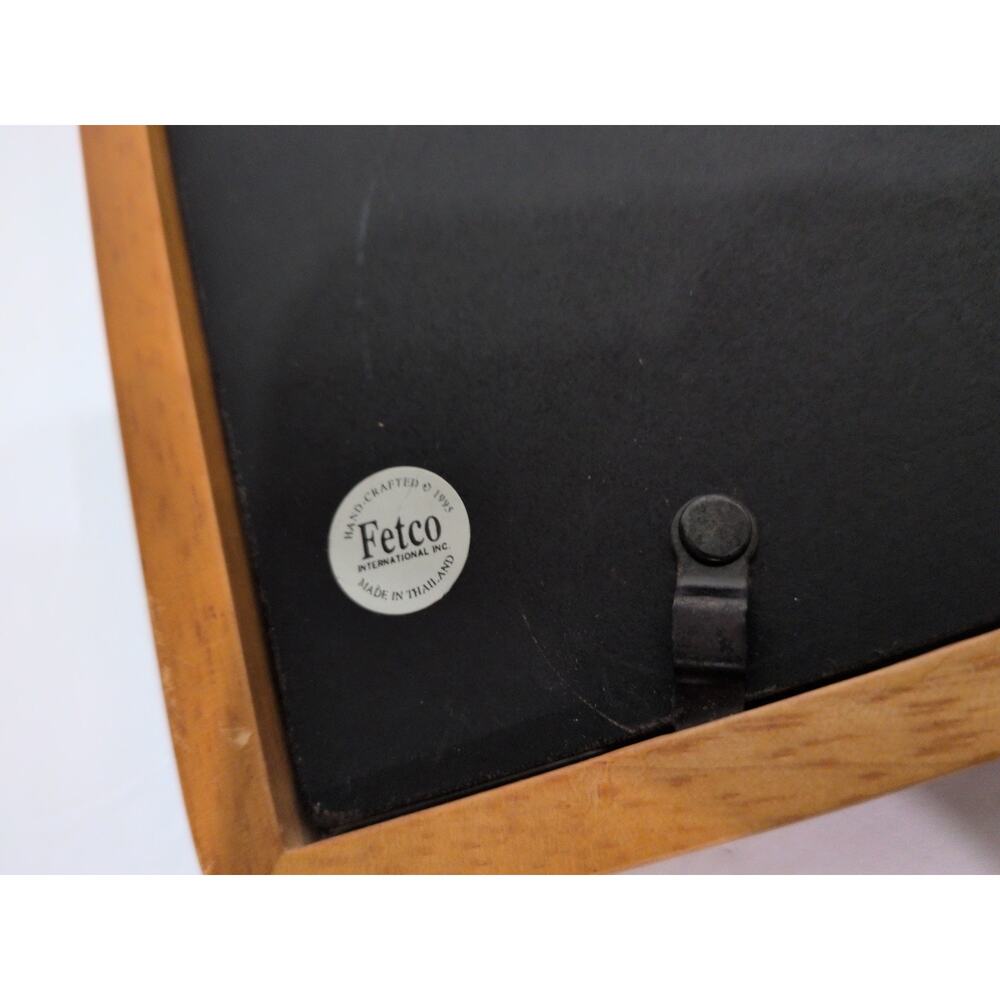 Fetco Handcrafted Wood 8x10 Picture Frame Thailand Tabletop Wall Display - Picture 4 of 5